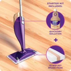 Swiffer Spray Mops WetJet wood Double Nozzle 16.9-fl oz Spray Mop -Cleaning Supplies Sales Shop 41447670