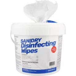 Sanidry All-Purpose Cleaners 300-Count Unscented Disinfectant Wipes All-Purpose Cleaner