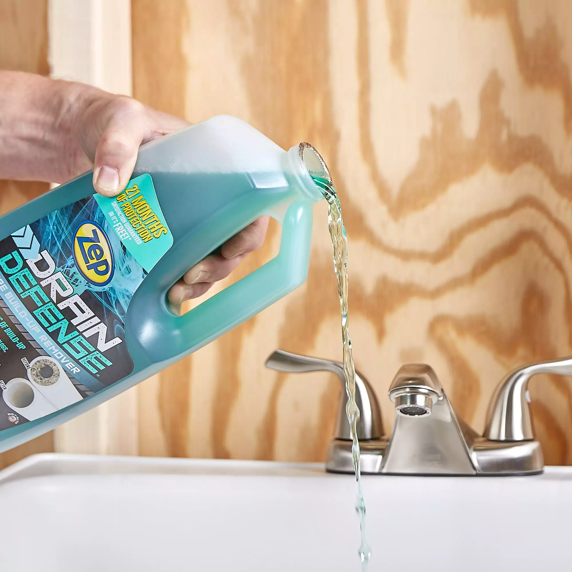 Zep Drain Cleaners Drain Defense Pipe Build-up Remover 64-fl oz Drain Cleaner 4 Zep Drain Cleaners Drain Defense Pipe Build-up Remover 64-fl oz Drain Cleaner - Image 2