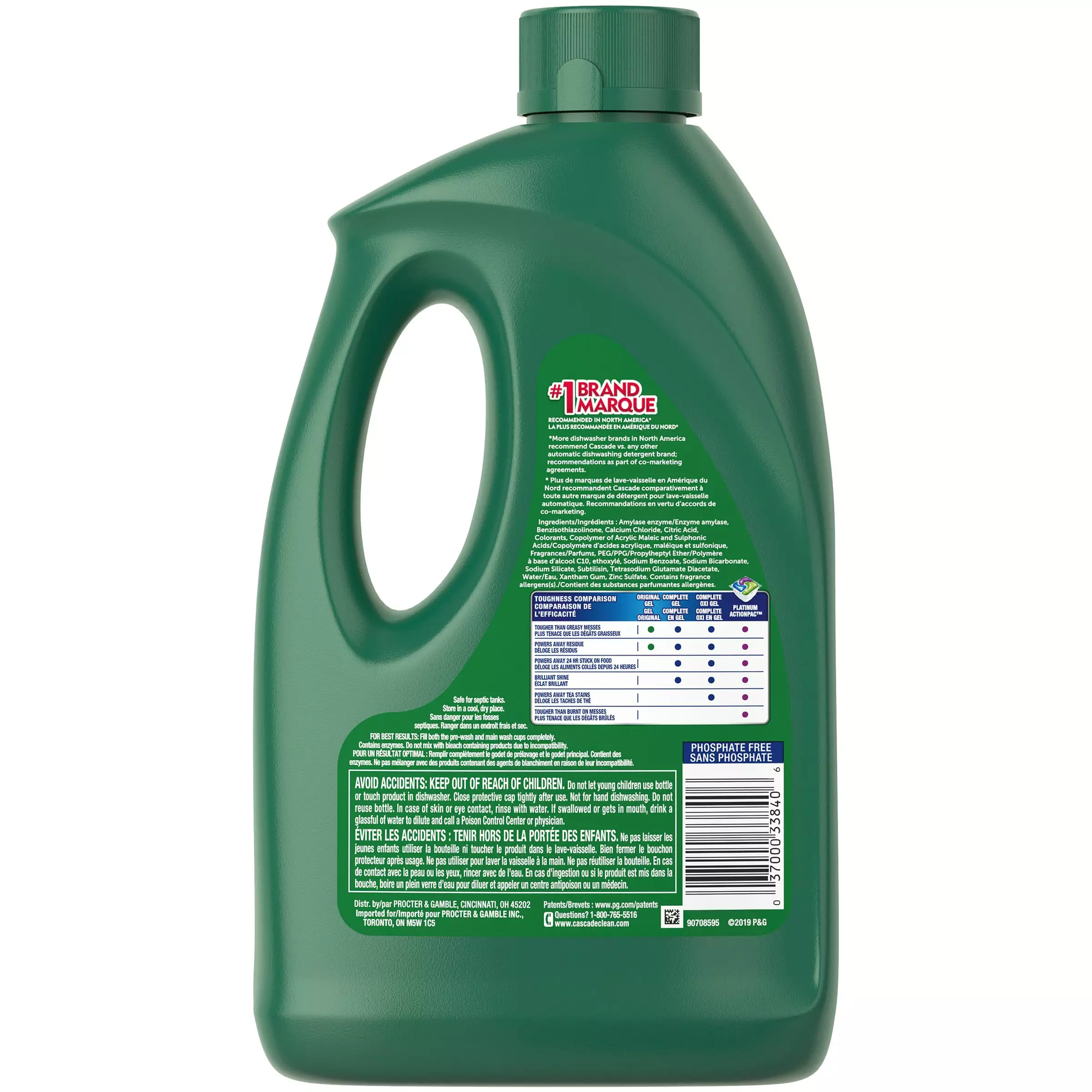 Cascade Complete gel 75-oz Fresh Dishwasher Detergent 4 Cascade Complete gel 75-oz Fresh Dishwasher Detergent - Image 2