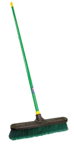 Quickie BULLDOZER Brooms 18-in Poly Fiber All-Purpose Push Broom -Cleaning Supplies Sales Shop 42132014