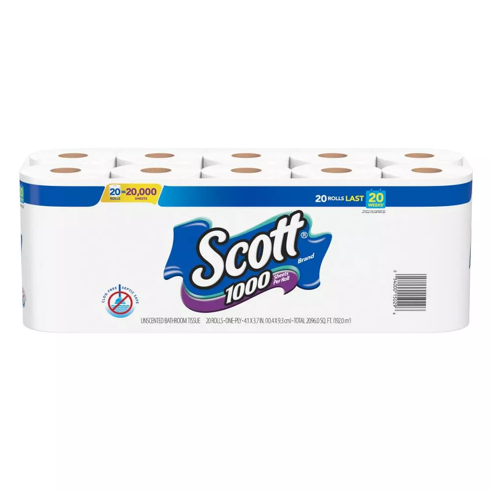 SCOTT 20-Pack Toilet Paper 3 SCOTT 20-Pack Toilet Paper