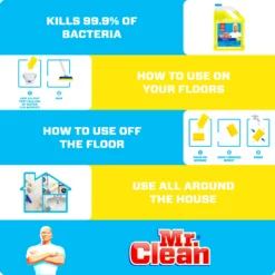 Mr. Clean All-Purpose Cleaners Antibacterial multi-surface 128-fl oz Summer Citrus Disinfectant Liquid All-Purpose Cleaner -Cleaning Supplies Sales Shop 42444369