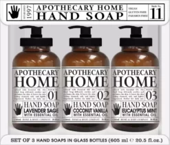 Home and Body Company Apothecary Home Hand Soap Set 3 x 22 ounce