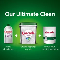 Cascade Platinum ActionPacs 62-Count Fresh Dishwasher Detergent -Cleaning Supplies Sales Shop 44569596 scaled