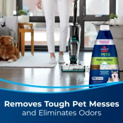 BISSELL Steam Cleaner Chemicals CrossWave Multi Surface Pet with Febreze 32-fl oz Concentrated Steam Cleaner Chemical -Cleaning Supplies Sales Shop 45603204